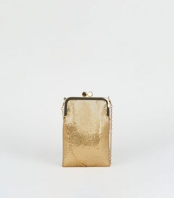 gold chainmail bag