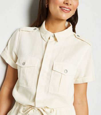 petite utility playsuit