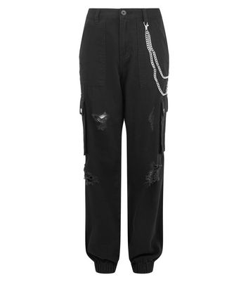 black chained pants