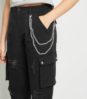 black chained pants