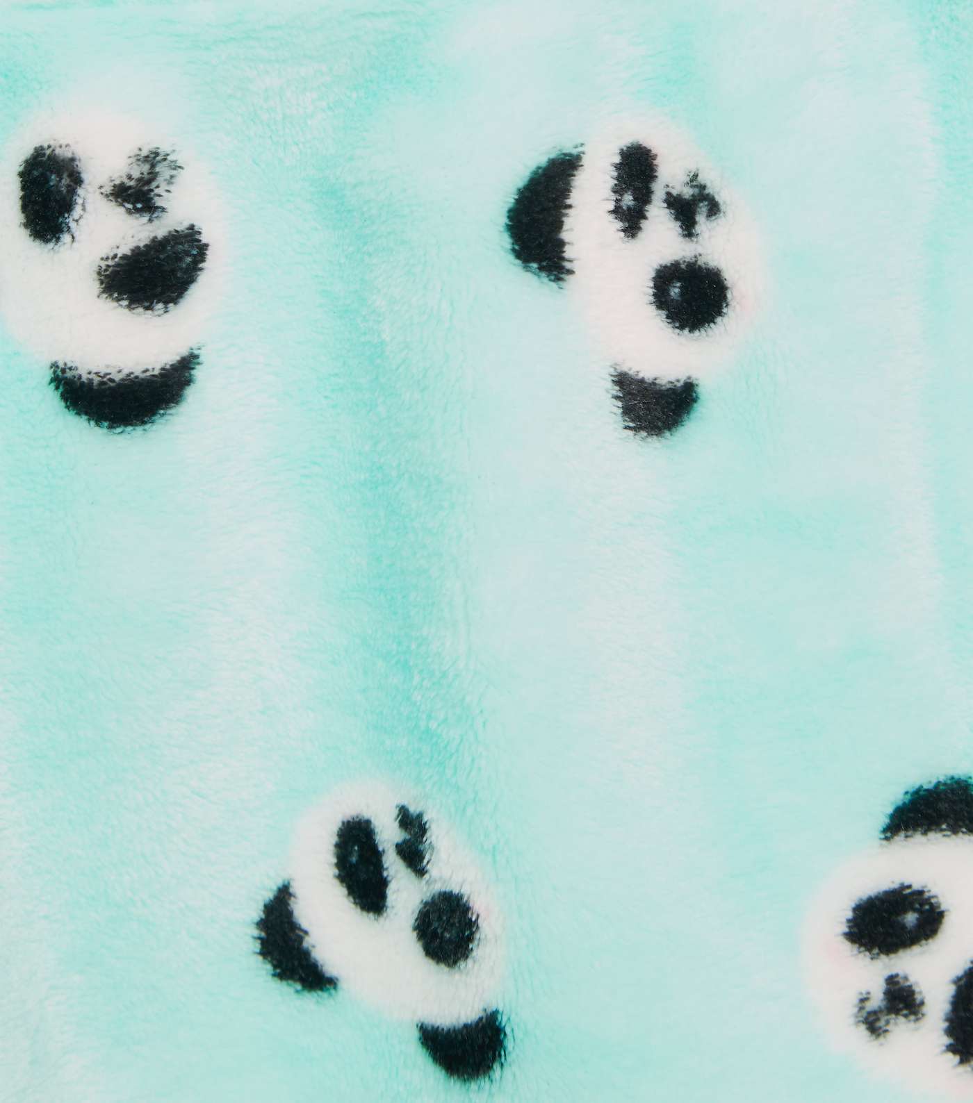Girls Black Bearly Awake Panda Slogan Pyjama Set Image 5