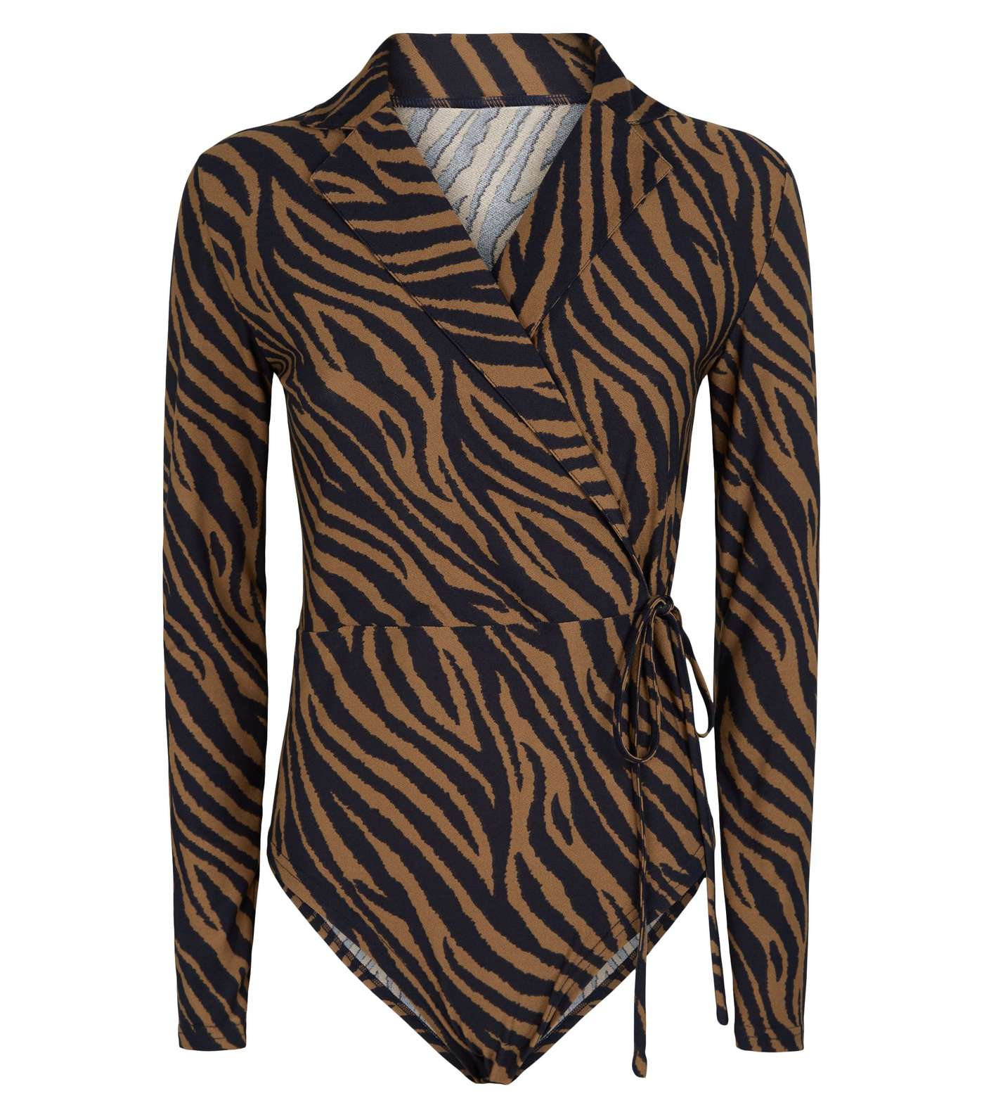Pink Vanilla Brown Zebra Print Bodysuit Image 4