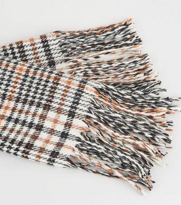 brown check scarf