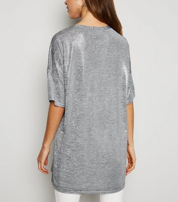 silver tunic dress