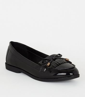 Wide fit loafers hot sale new look