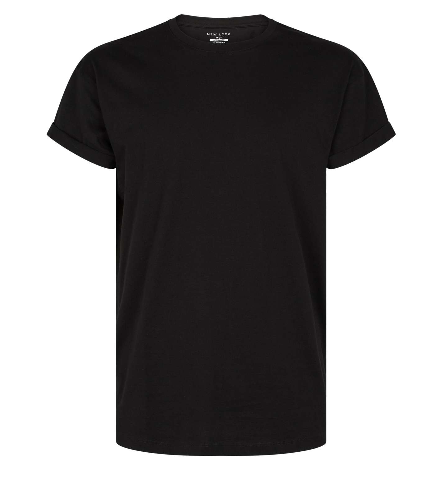 Black Roll Sleeve T-Shirt Image 4