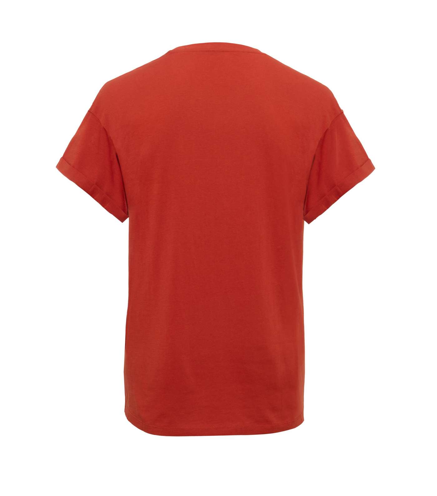Orange Roll Sleeve T-Shirt Image 2