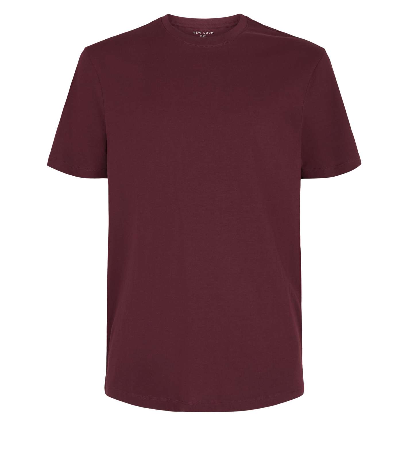 Burgundy Short Sleeve Crew T-Shirt Image 4