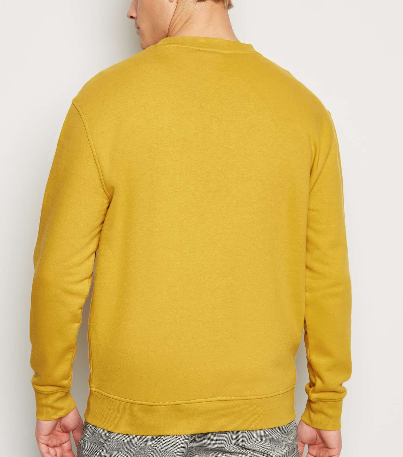 Yellow Crew Neck Sweatshirt Image 3
