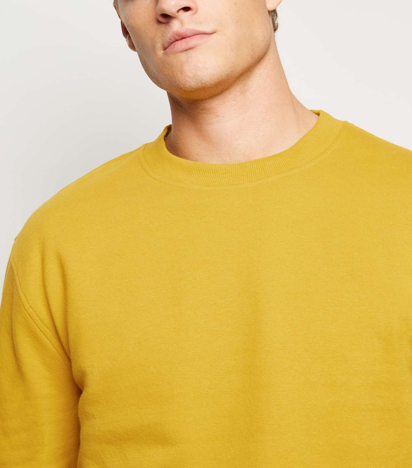 Yellow Crew Neck Sweatshirt Image 5