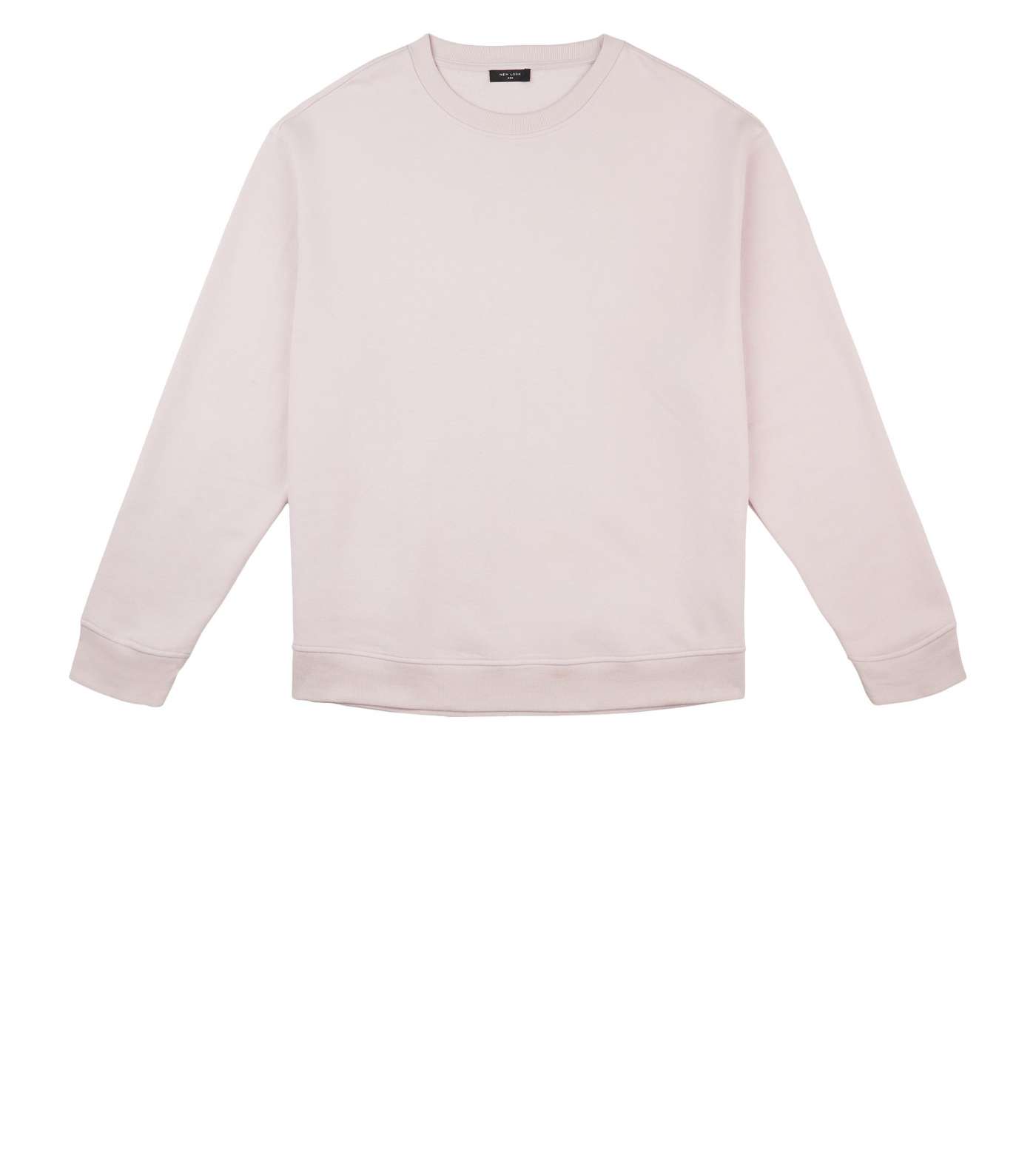 Plus Size Pink Long Sleeve Crew Sweatshirt Image 4