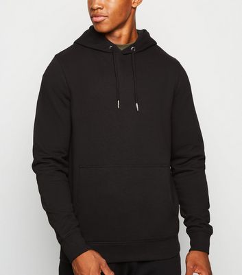 Black Jersey Hoodie | New Look