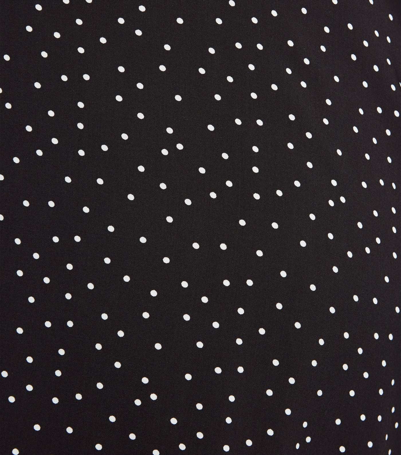 Curves Black Spot Mini Skirt Image 6