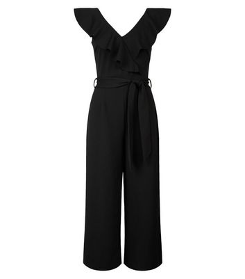 black frill jumpsuit