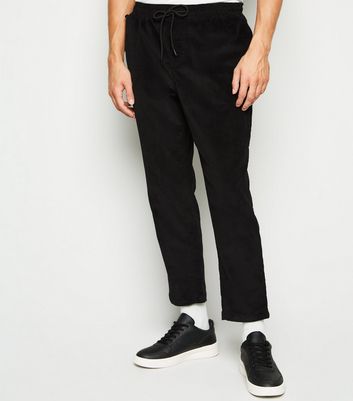 corduroy trousers black