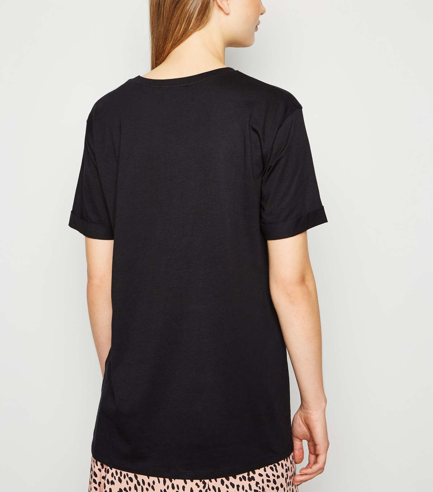 Tall Black Organic Cotton T-Shirt  Image 3