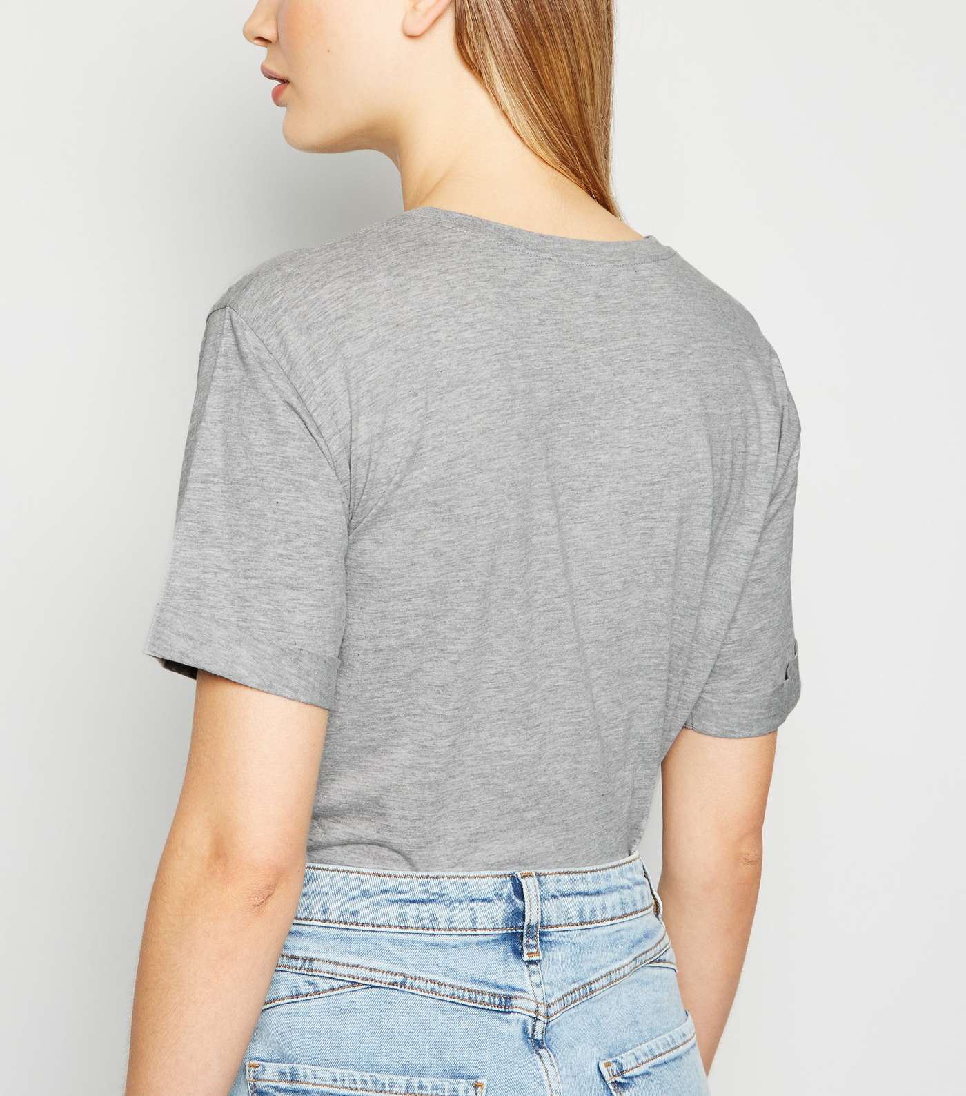 Tall Grey Organic Cotton T-Shirt  Image 3