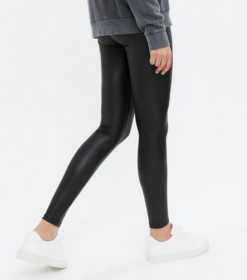 nike leather look leggings