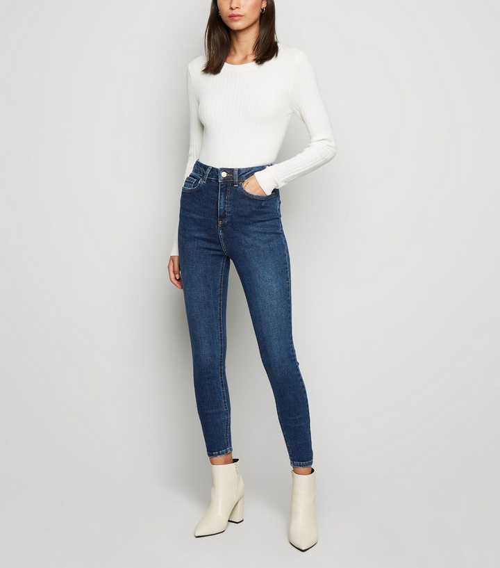 Blue Rinse Wash Hallie Super Skinny Jeans