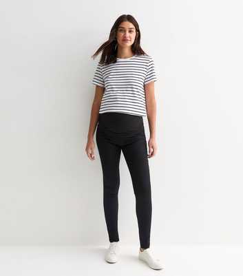 Maternity Black Lift & Shape Over Bump Emilee Jeggings