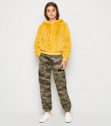 new look girls camo trousers