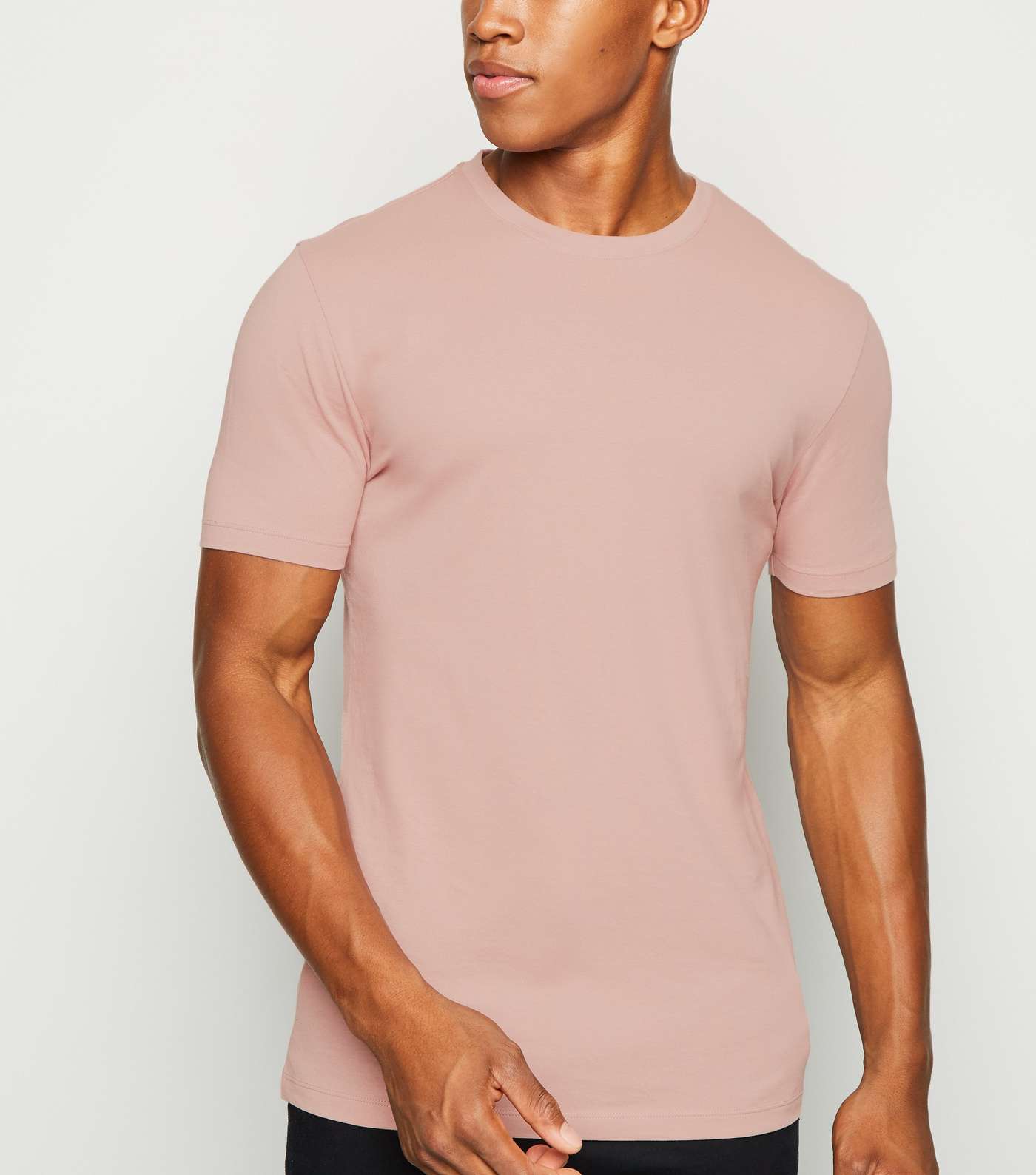 Mid Pink Short Sleeve Muscle Fit T-Shirt
