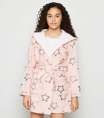 pink dressing gown new look