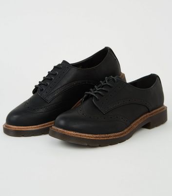 black lace up brogues ladies