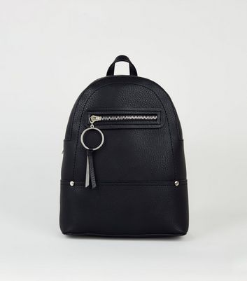 leather backpack new look