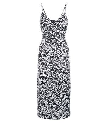 new look white leopard print dress