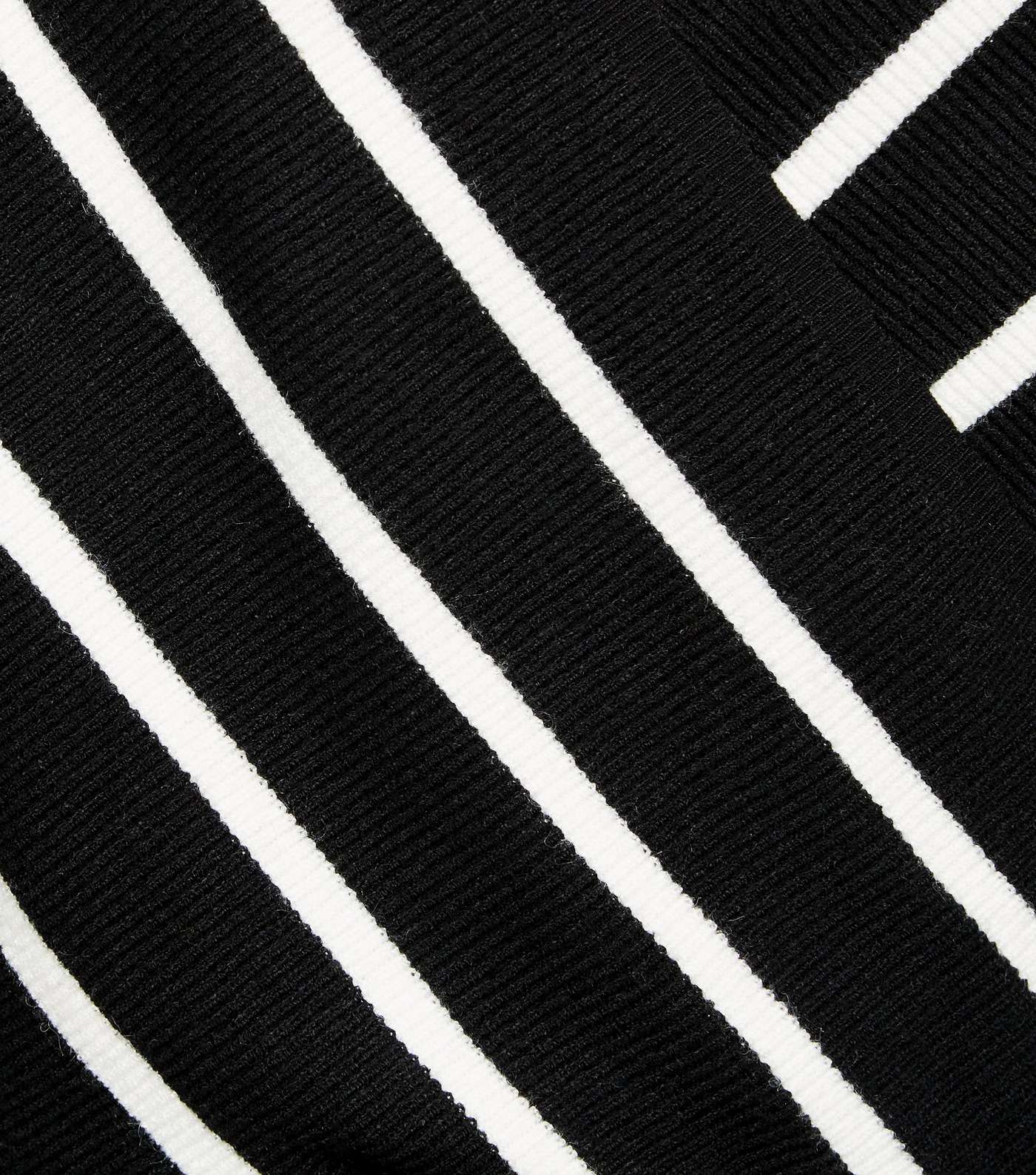 Black Stripe Peplum Jumper Image 5