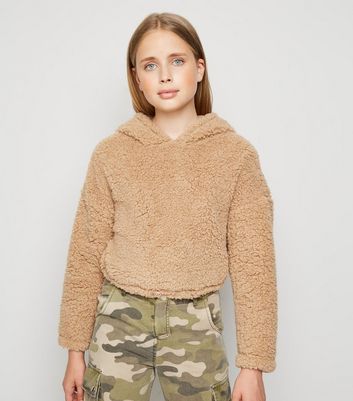 new look teddy hoodie