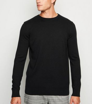 fine knit crew neck jumper