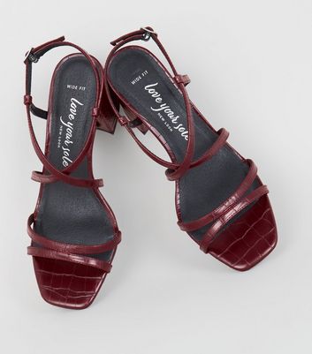 burgundy heels wide fit