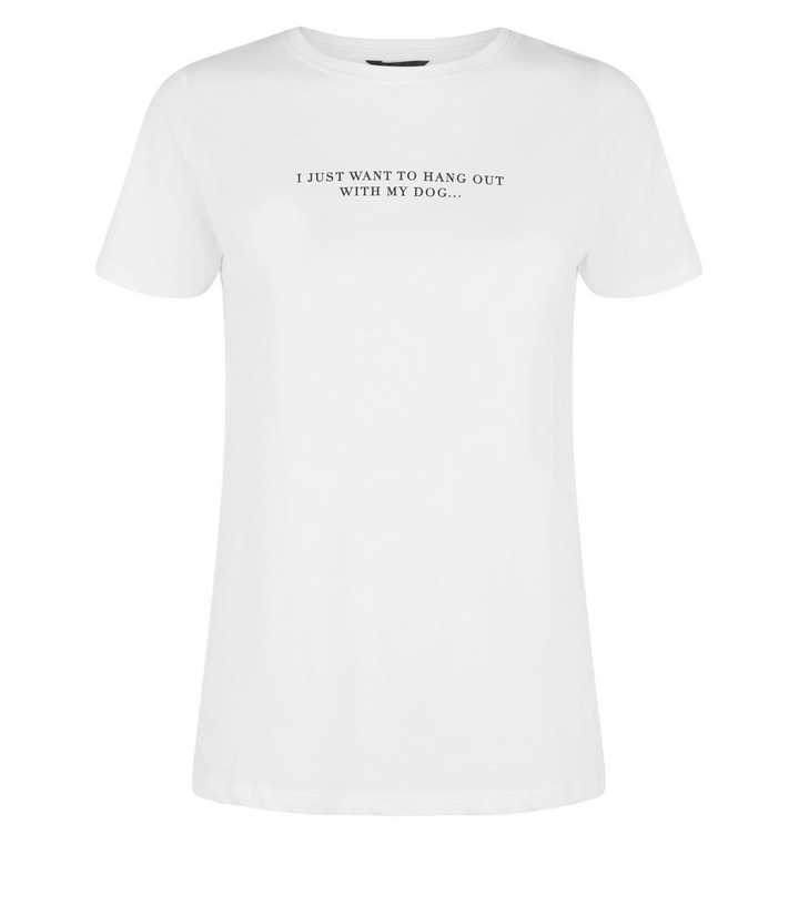 new look dog t shirt