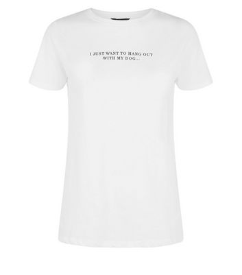 new look dog t shirt