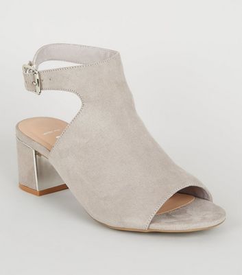 grey heels new look