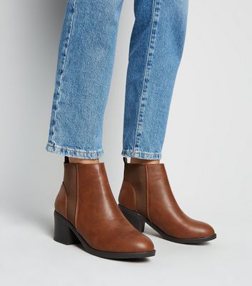 new look heeled chelsea boots