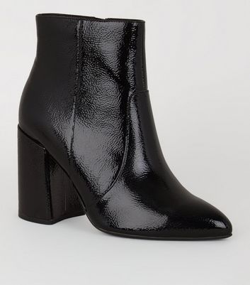 new look patent boots