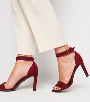 dark red sandals uk