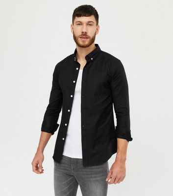 Long Sleeve Muscle Fit Oxford Shirt 