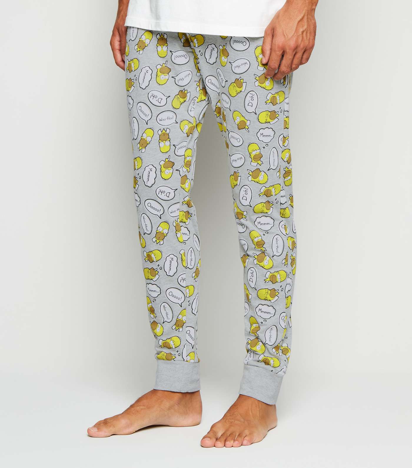 Grey Marl The Simpsons Homer Joggers