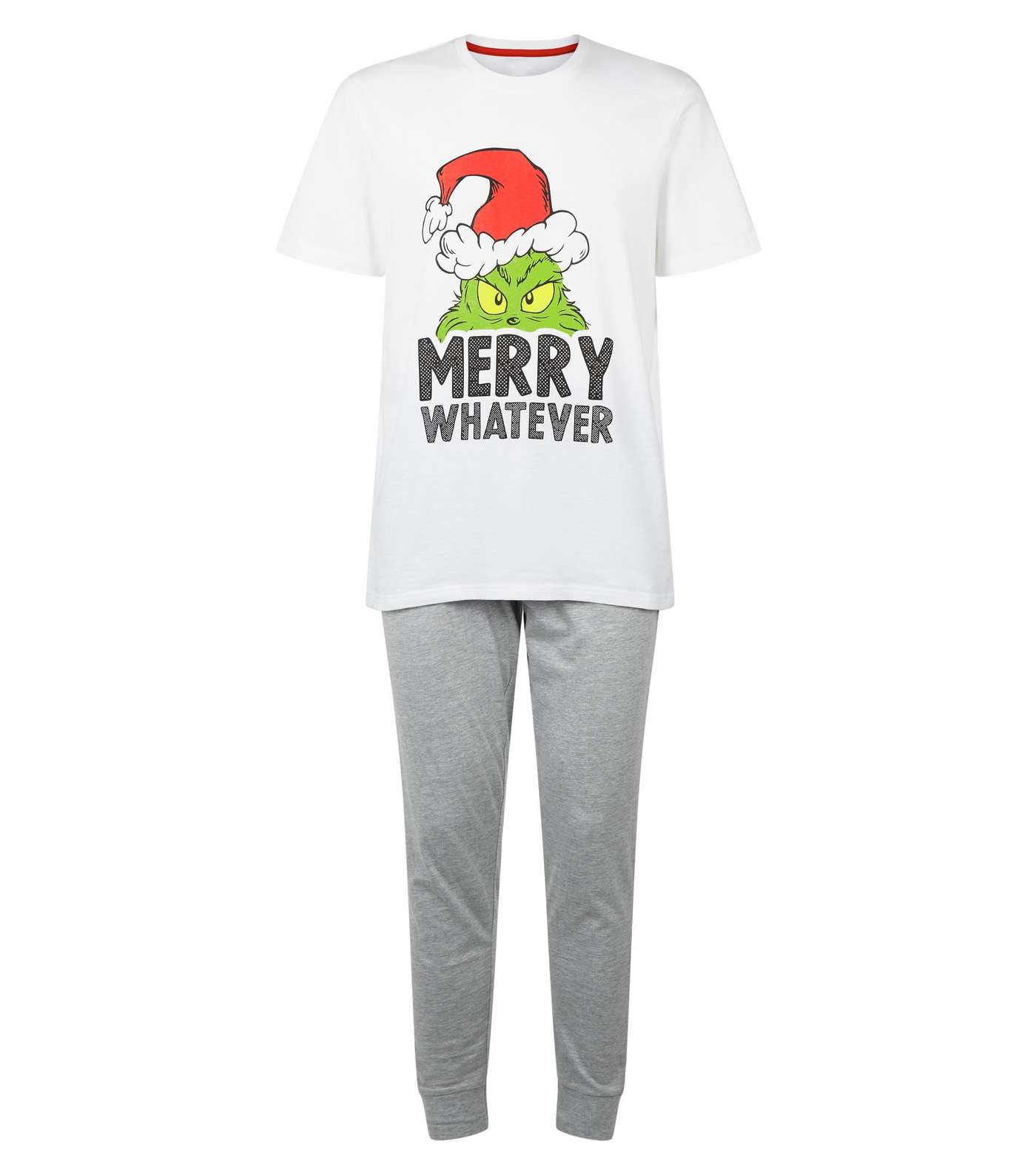 White The Grinch Merry Whatever Pyjama Set Image 4
