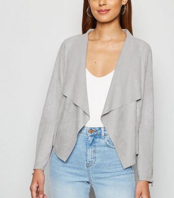 waterfall suedette jacket