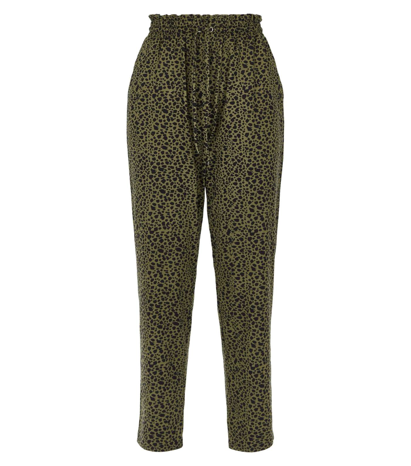 Green Animal Print Soft Touch Joggers Image 4