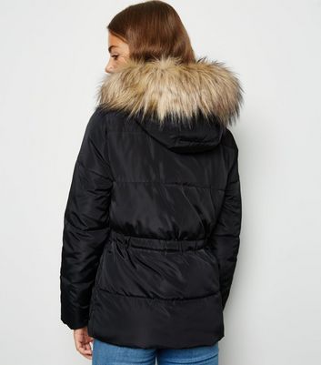 ladies fur hooded coats