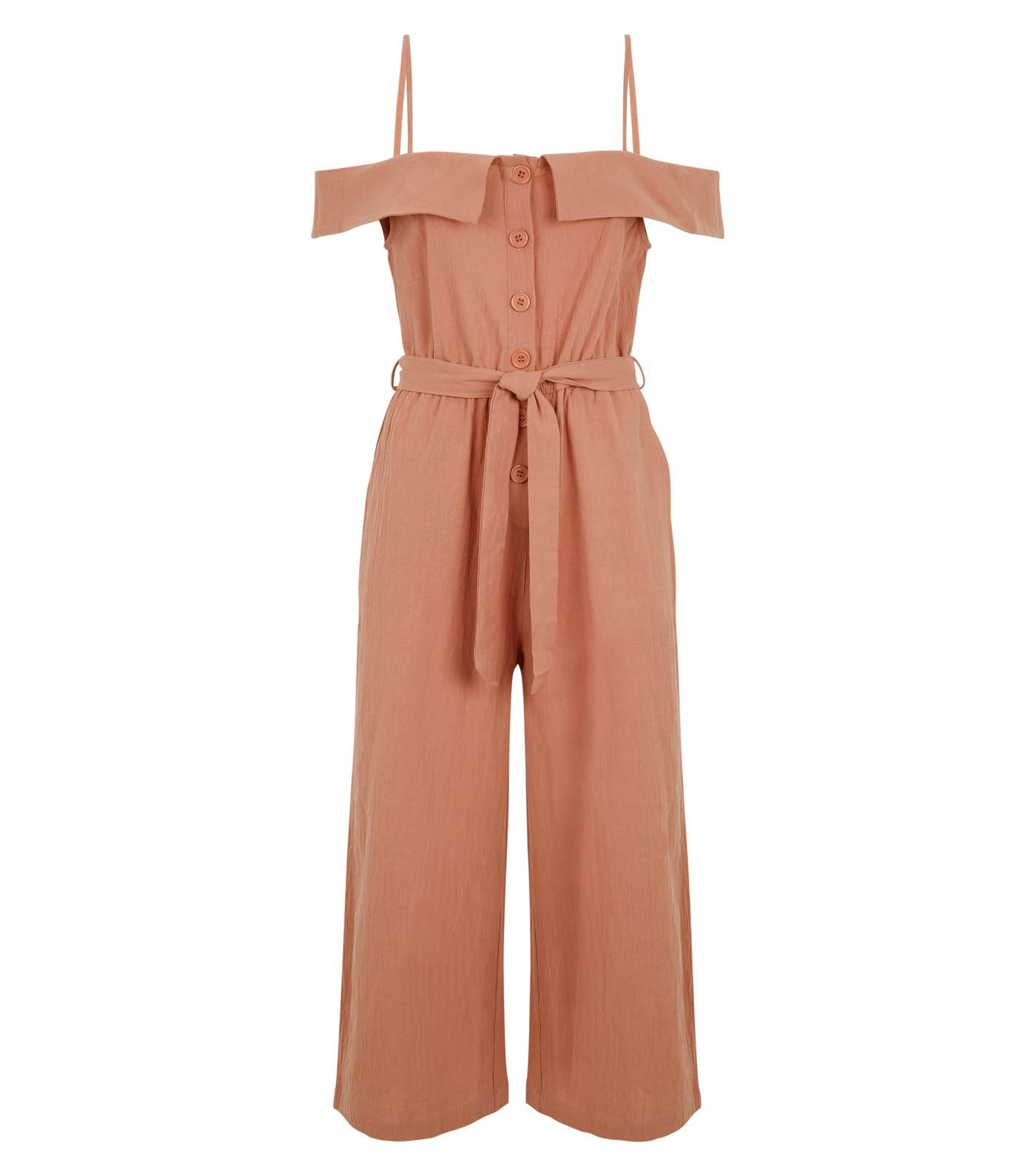 Urban Bliss Mid Pink Button Up Jumpsuit Image 4