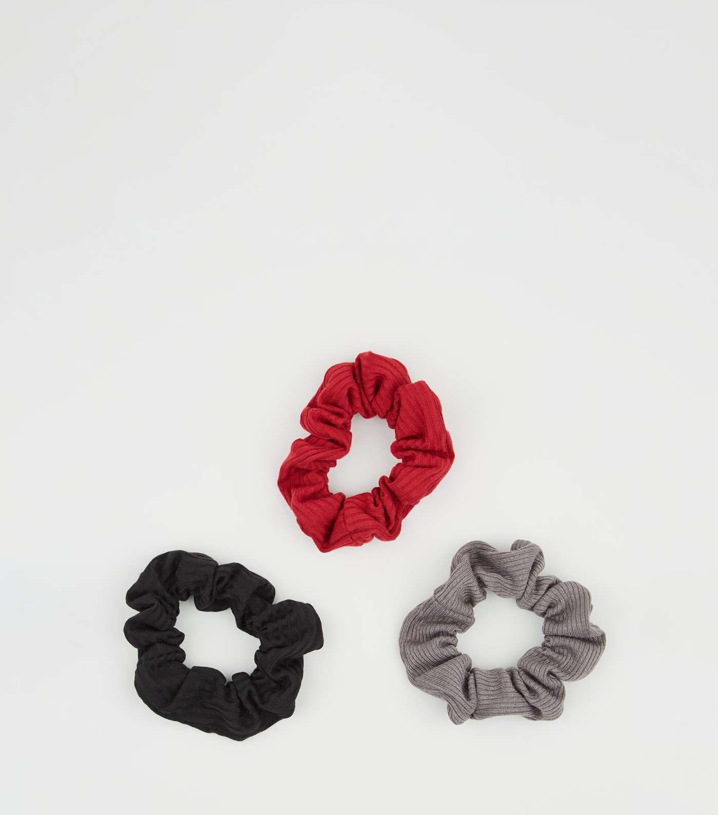 3 Pack Multicoloured Jersey Scrunchies