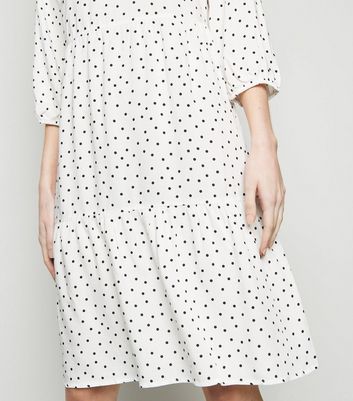 new look smock dress white