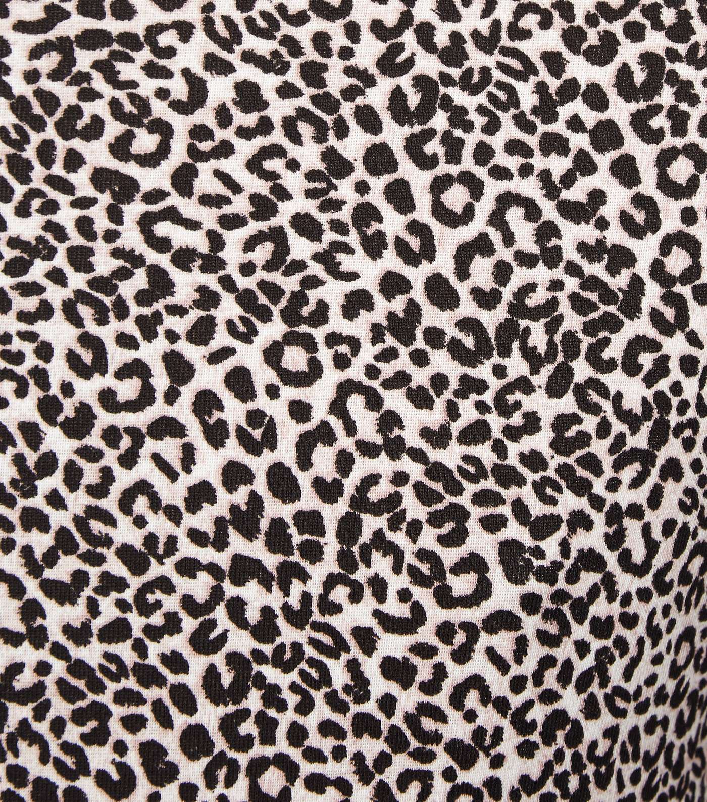 Tall White Leopard Print Long Sleeve Top Image 5